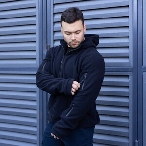 Фото - Утеплена толстовка Pobedov Explorer темно-синього кольору - Men box