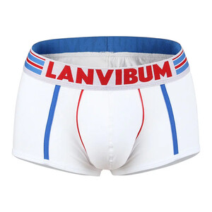 Фото - Красивые трусы Lanvibum белого цвета - Men box