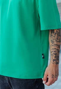 Фото - Футболка оверсайз зелена Staff green oversize - Men box
