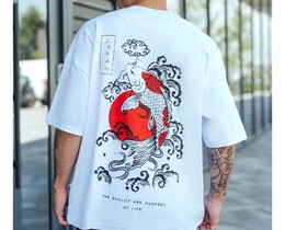 Фото - Футболка з японським принтом Staff harmony oversize - Men box