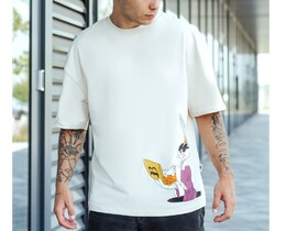 Фото - Футболка з кроликом Банні Staff bunny oversize - Men box