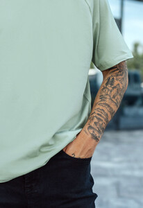 Фото - Футболка мужская однотонная Staff basic light green - Men box