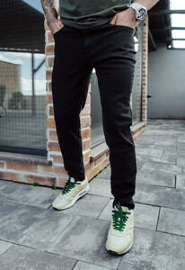 Фото - Джинсы мужские черные Staff od c6 black slim - Men box