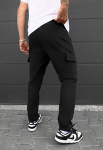 Фото - Штани з накладними кишенями Staff cargo tam black - Men box
