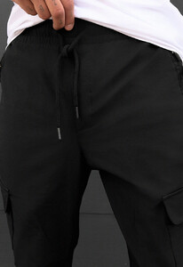 Фото - Штани з накладними кишенями Staff cargo tam black - Men box
