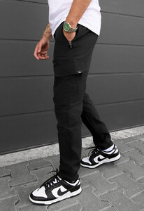 Фото - Штани з накладними кишенями Staff cargo tam black - Men box