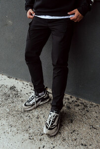 Фото - Штаны карго черные Staff cargo fa spandex black2 - Men box