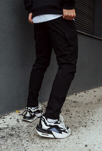 Фото - Штаны карго черные Staff cargo fa spandex black2 - Men box