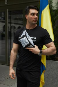 Фото - Піксельна сумка-бананка від Intruder Fazan сірого кольору - Men box