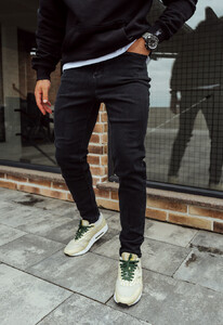 Фото - Джинсы молодежные черные Staff he black2 slim - Men box