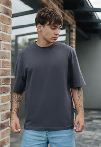Фото - Футболка серая оверсайз Staff scar oversize - Men box