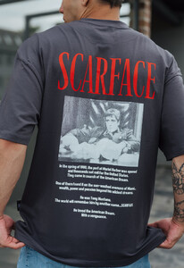 Фото - Футболка серая оверсайз Staff scar oversize - Men box