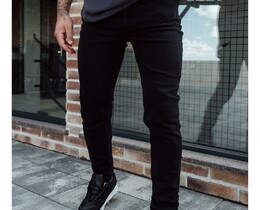 Фото - Джинсы черные зауженные Staff su black skinny - Men box