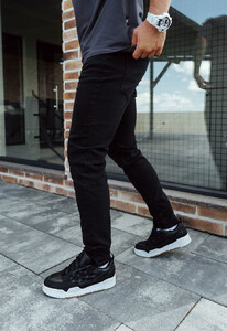 Фото - Джинси чорні завужені Staff su black skinny - Men box