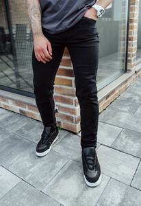 Фото - Джинси чорні завужені Staff su black skinny - Men box