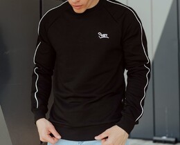 Фото - Свитшот черный с логотипом Staff black line logo - Men box