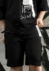 Фото - Шорты черные с брелоком Staff x SadSvit Цвіт Магнолії black - Men box