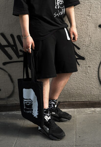 Фото - Шорты черные с брелоком Staff x SadSvit Цвіт Магнолії black - Men box