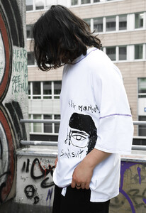 Фото - Футболка белая Staff x SadSvit Цвіт Магнолії white oversize - Men box