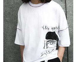 Фото - Футболка белая Staff x SadSvit Цвіт Магнолії white oversize - Men box