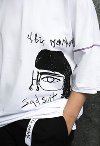 Фото - Футболка белая Staff x SadSvit Цвіт Магнолії white oversize - Men box
