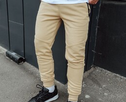 Фото - Спортивные штаны с карманами на молнии Staff wo beige - Men box