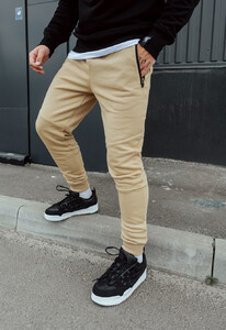 Фото - Спортивные штаны с карманами на молнии Staff wo beige - Men box