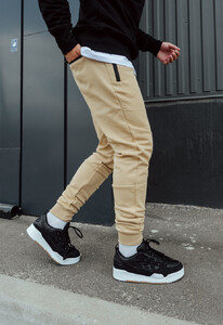 Фото - Спортивные штаны с карманами на молнии Staff wo beige - Men box