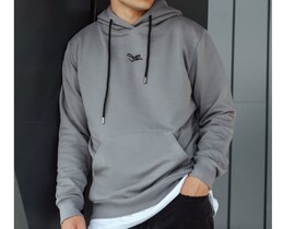 Фото - Худі сіре з бавовни Staff gray logo - Men box