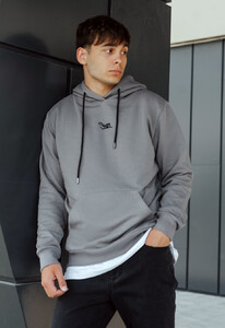 Фото - Худі сіре з бавовни Staff gray logo - Men box