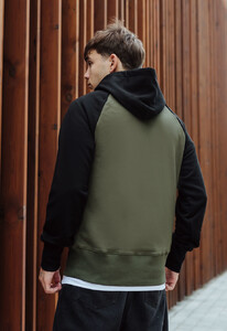 Фото - Толстовка худі з лого Staff khaki & black - Men box