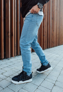 Фото - Джинсы мужские зауженные Staff light blue slim - Men box