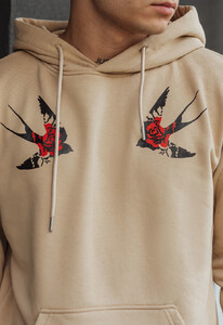 Фото - Худи бежевое с ласточками Staff birds - Men box