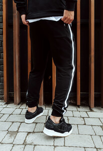 Фото - Спортивные штаны с лампасами Staff lampas black - Men box