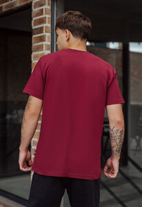 Фото - Футболка бордовая однотонная Staff bordo basic - Men box