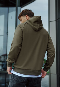 Фото - Худи цвета темный хаки Staff dark khaki oversize - Men box
