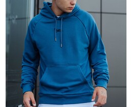 Фото - Худи синего цвета Staff blue oversize - Men box