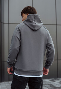 Фото - Худі сіре з вишивкою Staff gray oversize - Men box