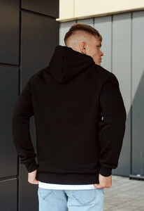 Фото - Худи черное с лампасами Staff black lampas oversize - Men box