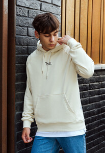 Фото - Худи молочное с логотипом Staff milk oversize - Men box