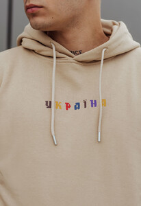 Фото - Худи бежевое с принтом Staff бандурист - Men box