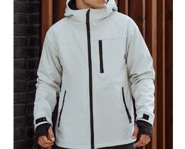 Фото - Светло-серая куртка Staff mei soft shell light gray - Men box