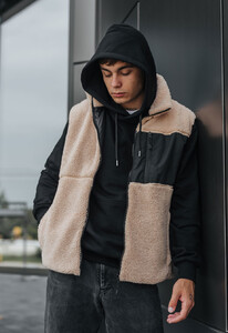 Фото - Меховой жилет бежевого цвета Staff rs beige - Men box