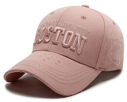 Фото - Жіноча бейсболка Narason ніжно-рожева з лого Boston - Men box