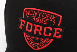 Фото - Військова бейсболка Narason чорна з червоним лого U.S Force - Men box