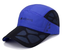 Фото - Синя бейсболка для спорту від Narason з принтом Sports - Men box
