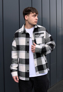 Фото - Молодежная клетчатая куртка-рубашка Staff c3 - Men box