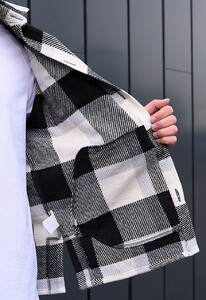 Фото - Молодежная клетчатая куртка-рубашка Staff c3 - Men box