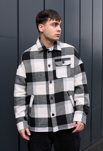Фото - Молодежная клетчатая куртка-рубашка Staff c3 - Men box