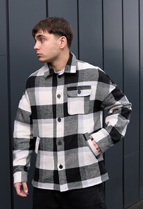 Фото - Молодежная клетчатая куртка-рубашка Staff c3 - Men box
